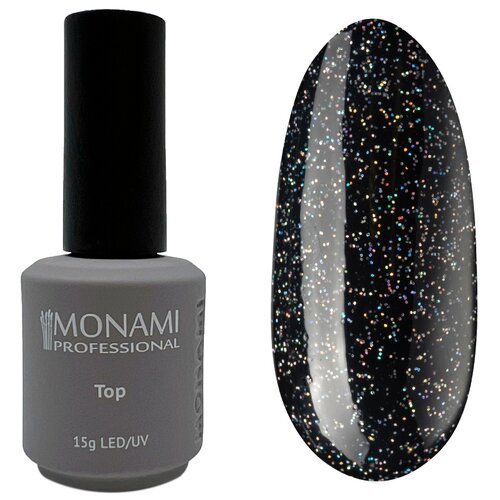 Monami Верхнее покрытие Super Shine Top, galaxy, 15 мл monami professional топ super shine opal