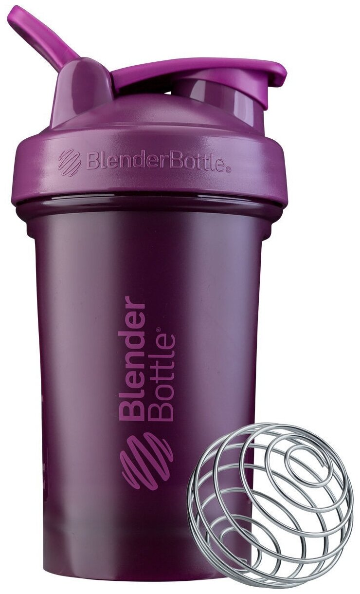 Шейкер 600 мл BlenderBottle Classic V2 591мл Full Color Plum 591 мл / 20 oz, Сливовый