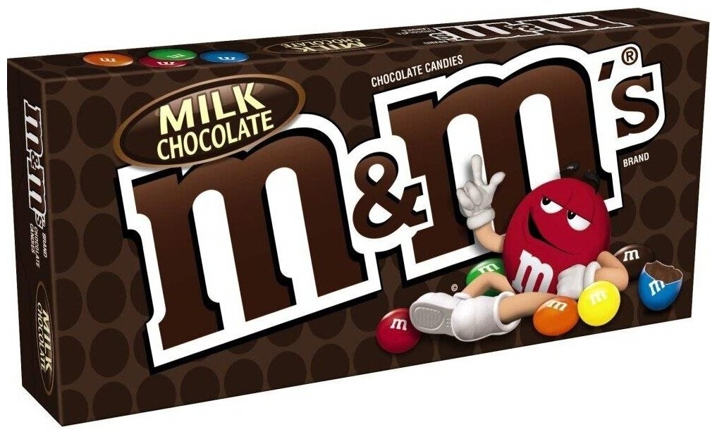 Шоколадное Драже M&M's Milk Chocolate / М&М'c Молочный шоколад 87,9 г. (США) - фотография № 1