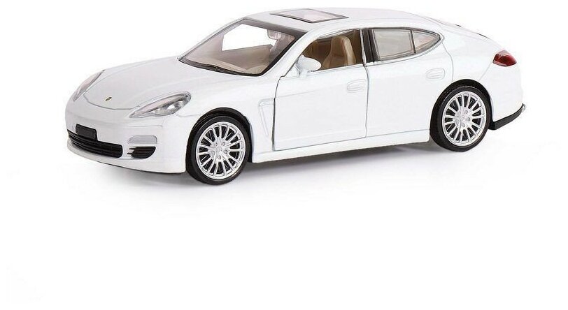 Машина "автопанорама" Porsche Panamera S, белый, 1/32, свет, звук, инерция, в/к 17,5*13,5*9 см