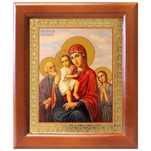 Икона Божией Матери Трех Радостей, рамка 12,5*14,5 см икона божией матери трех радостей рамка с узором 14 5 16 5 см