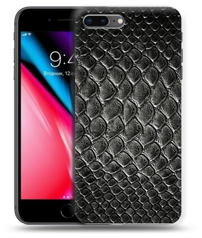 Дизайнерский силиконовый чехол для Iphone 7 Plus / 8 Plus Кожа змей