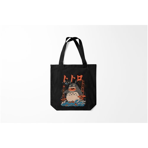 фото Сумка-шоппер / 40х40 см / аниме / тоторо кайдзю burnettie