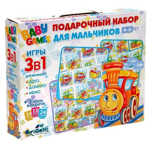 baby games пазл виммельбух 24 элемента пруд origami 07659 о Origami Baby Games. Домино для мальчиков