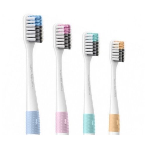 Набор зубных щеток DR.BEI Toothbrush 4-pack (4 colors) (MB0104010409)