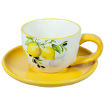 Набор чайный 4 предмета Итальянские лимоны (2 чайные пары 220 мл) - изображение