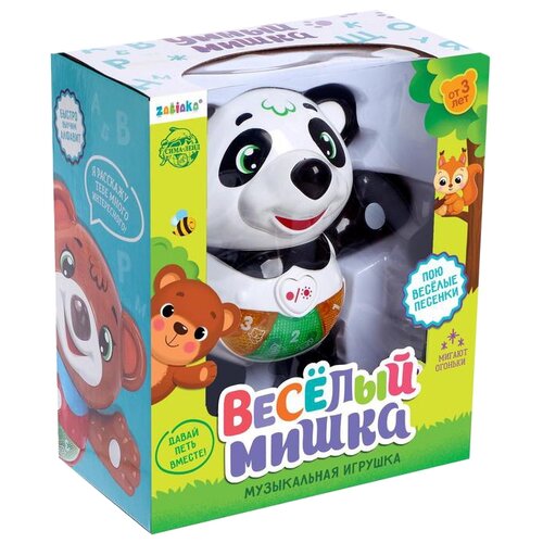 Музыкальная игрушка ZABIAKA Мишка Барри свет, звук мишка барри mba01