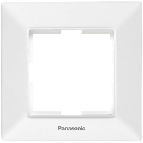 Panasonic Рамка Panasonic Arkedia Slim WNTF08012WH-RU декоративная 1x пластик белый (упак.:1шт)