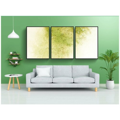 фото Набор модулных постеров для интерьера "акварель, текстура, фон" 60x90 см. в тубусе, без рамки lotsprints