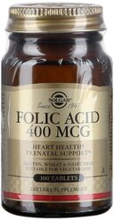 Solgar Таблетки "Фолиевая кислота" ("Folic Acid 400 mcg"), 100 шт.