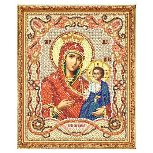 Алмазная мозаика Икона Божией матери Иверская 19x24