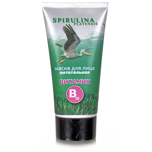 Спирулина. Маска для лица питательная с витамином В12, 150 мл