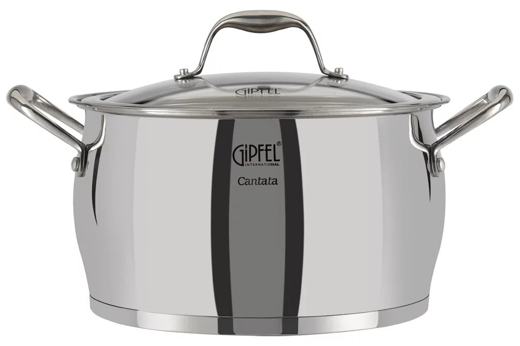 Кастрюля из нержавеющей стали Gipfel Cantata 1265 24 см/6,3 л - фото №2