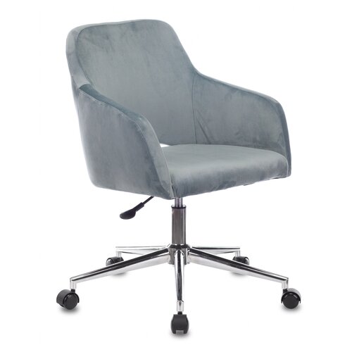 фото Компьютерное кресло бюрократ ch-380sl офисное, обивка: текстиль, цвет: голубая сталь