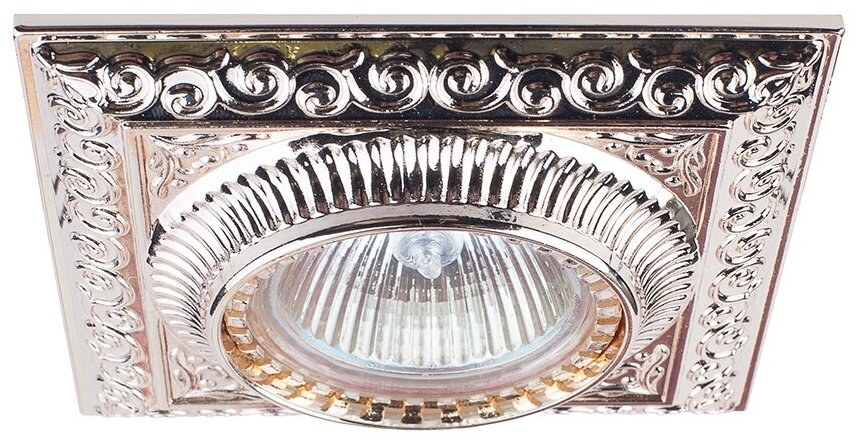 Donolux Светильник встраиваемый квадрат цинковый сплав неповоротный MR16 max 50w GU53 D 100х100