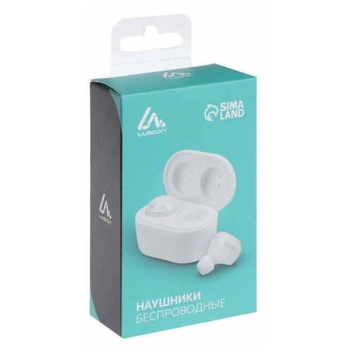 Наушники беспроводные LuazON VBT 121 вакуумные Bluetooth 50 300 мАч бокс черные 183500₽