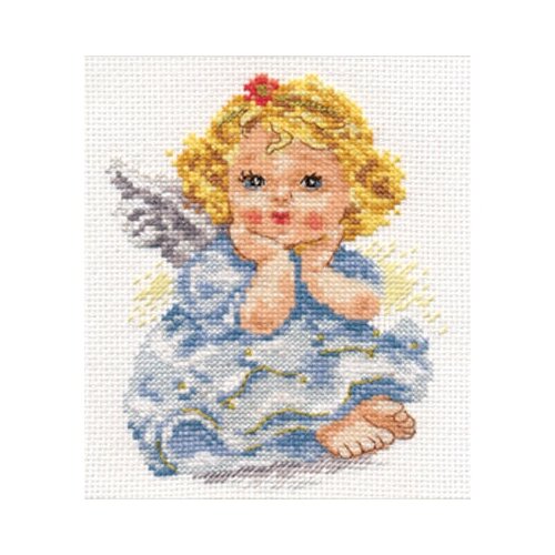 0 13 набор для вышивания алиса ангелок любви 10 14см Набор для вышивания Алиса 0-094 Ангелок мечты 11 х 14 см