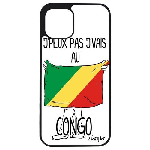 фото Защитный чехол на телефон // apple iphone 12 mini // "еду в конго браззавиль" рисунок патриот, utaupia, белый
