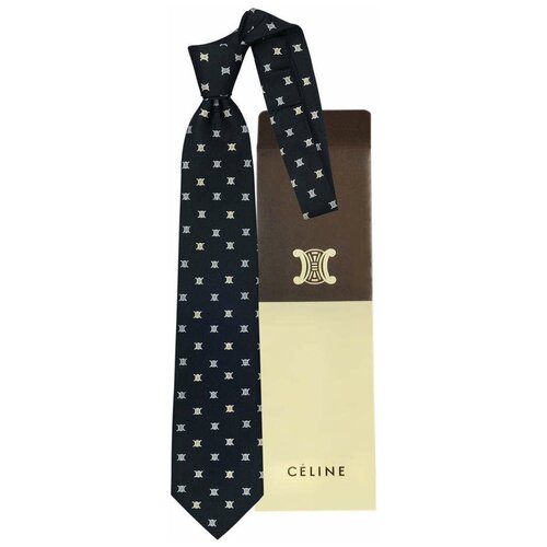 Черный шелковый галстук Celine 838609