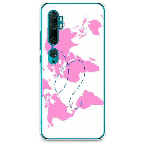 фото Силиконовый чехол "путешествие самолетом" на xiaomi mi note 10/mi note 10 pro / сяоми ми нот 10/ми нот 10 про case place