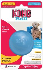 KONG Puppy игрушка для щенков "Мячик" 6 см цвета в ассортименте: розовый, голубой KPB2E