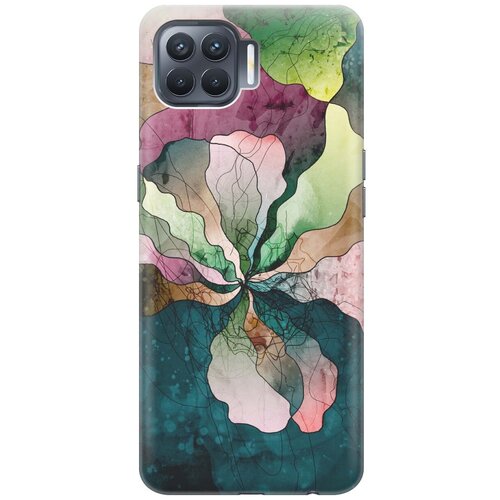 фото Ультратонкий силиконовый чехол-накладка для oppo reno4 lite с принтом "прекрасные цвета" gosso