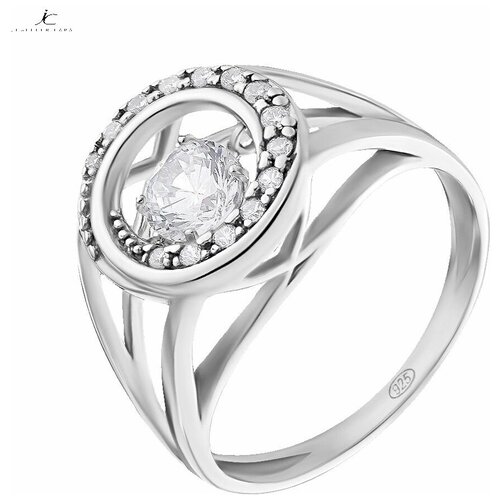 Кольцо Ювелир Карат, серебро, 925 проба, фианит, размер 16.5, серебряный кольцо серебряное с танцующими качающимися фианитами арт 2117951 9