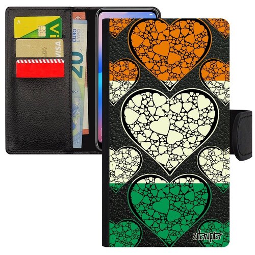 фото Качественный чехол-книжка на мобильный // iphone se 2020 // "флаг кот-д'ивуар с сердцем" государственный патриот, utaupia, цветной