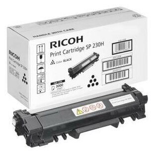 Тонер-картридж Ricoh SP 230H для SP 230DNw/SP 230SFNw. Чёрный. 3 000 страниц.