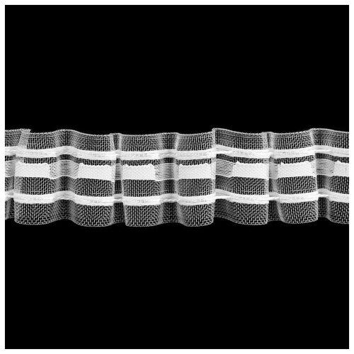 Шторная лента, 3 см, 3 ± 1 м, цвет белый market space шторная лента 3 см 3 ± 1 м цвет белый