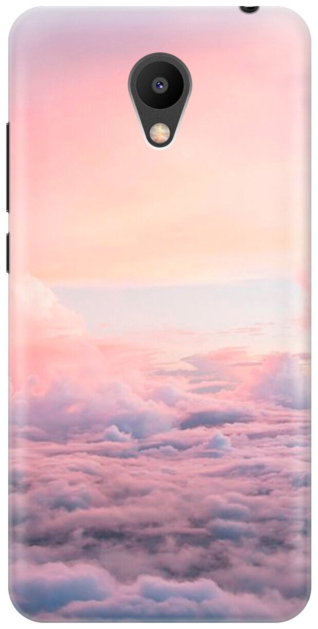 Силиконовый чехол на Meizu M6, Мейзу М6 с принтом "Высоко над облаками"