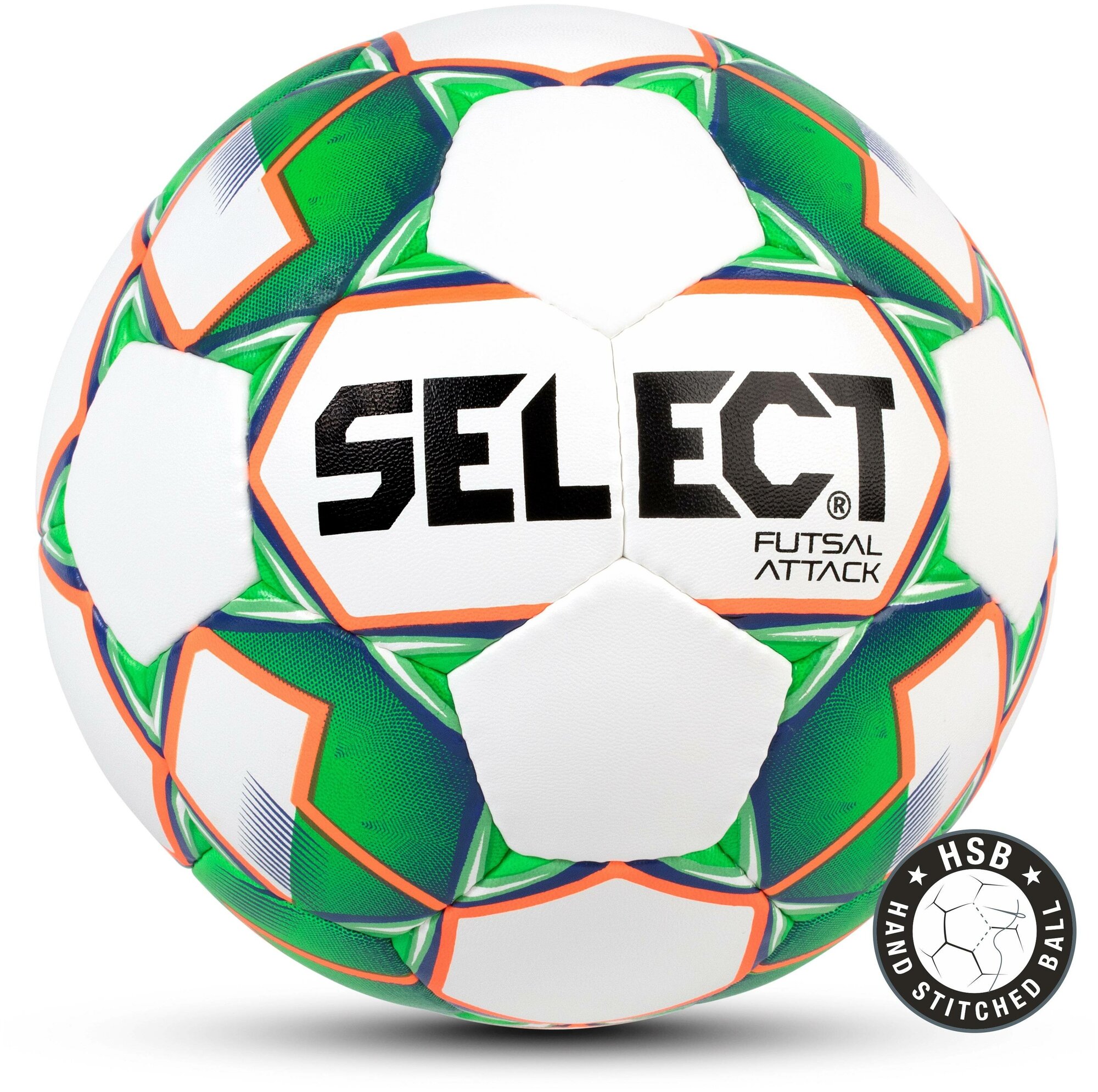 Мяч Select футзальный Select Futsal Attack, 4, белый, тренировочный, ручная сшивка