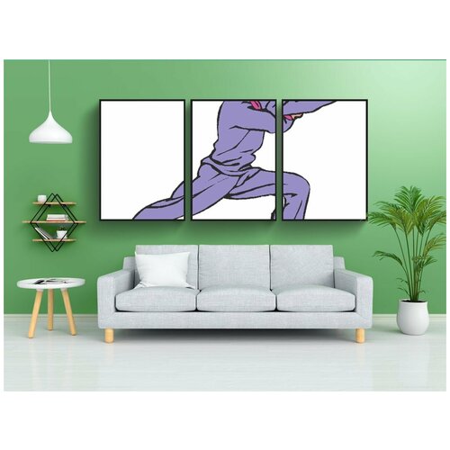 фото Набор модулных постеров для интерьера "каратэ, дзюдо, человек" 60x90 см. в тубусе, без рамки lotsprints