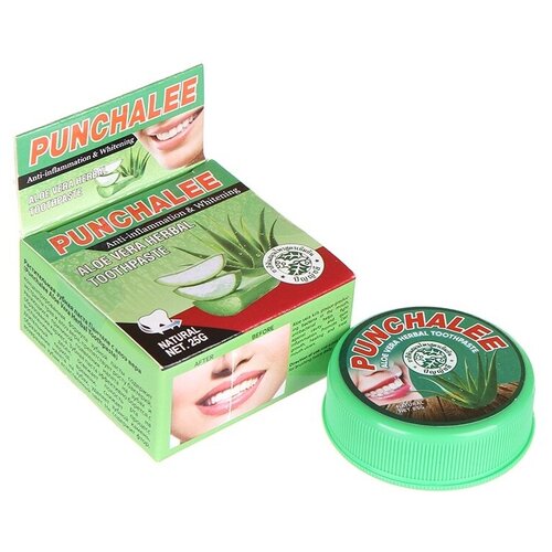 Зубная паста Punchalee Aloe Vera Herbal Toothpaste 25g 6008