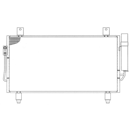 ZENTPARTS Z19181 Z19181_радиатор кондиционера\ Mitsubishi Outlander 2.0-2.4i/Di-D 12>