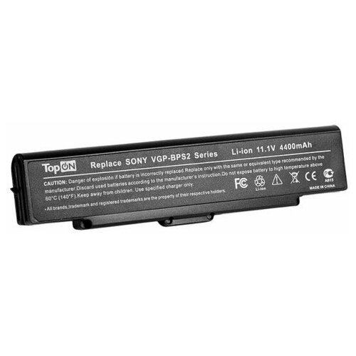 фото Аккумулятор для ноутбука sony vgn-fe, vgn-fj, vgn-fs, vgn-ft series. 10.8v 4400mah 48wh. pn: vgp-bps2c, cs-bps2 topon