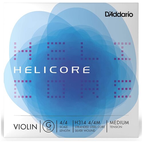 Набор струн D'Addario Helicore H314 4/4M, 1 уп. струна одиночная для скрипки 4 4 daddario h311w 4 4m helicore