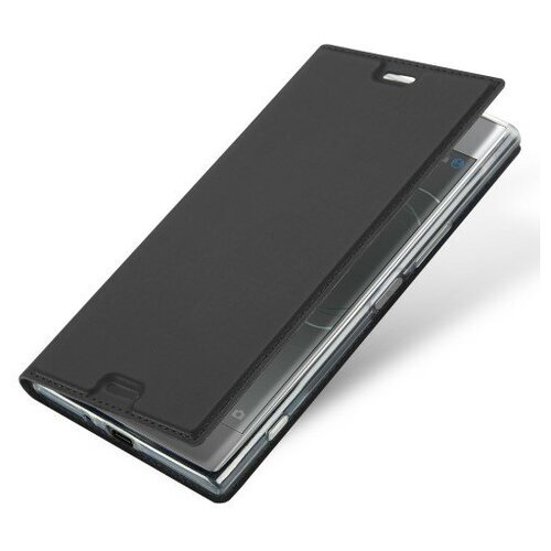 фото Чехол-книжка sony xperia xz1 g8341/8342/8343, dux ducis skin pro series, боковой, серый x-case