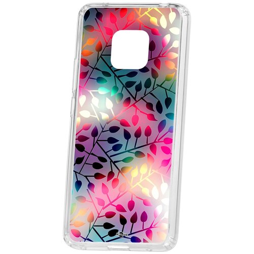фото Чехол на huawei mate 20 pro kruche print цветные листья кruче