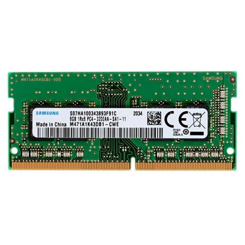 Модуль памяти Samsung DDR4 SO-DIMM 3200MHz PC-25600 CL11 - 8Gb M471A1K43DB1-CWE