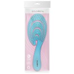 Solomeya Гибкая био- расческа для волос Голубая волна/Flex bio hair brush Blue Wave , 1 шт - изображение