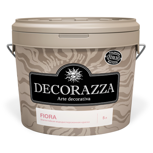 Decorazza FIORA / Фиора Влагостойкая водно-дисперсионная краска для интерьеров база A 0,9л