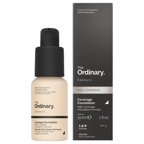 Тональная основа The Ordinary - Coverage Foundation - 1.0 P Very Fair, 30 мл