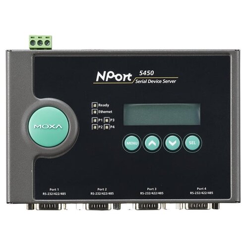 Конвертер интерфейсов MOXA NPort 5450 конвертер интерфейсов moxa nport 5110a