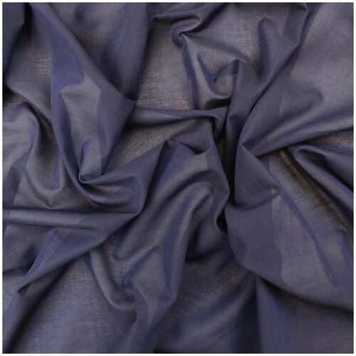 Ткань рубашечная (синий) 100% хлопок , 50 см * 152 см, италия