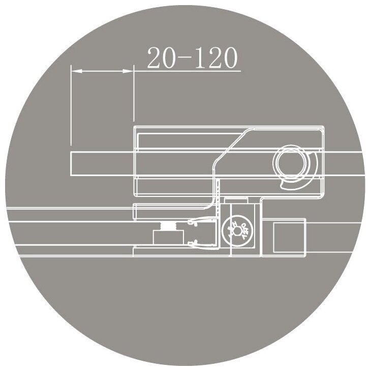 Душевой уголок CEZARES SLIDER-AH-1-100-90/100-C-CR - фотография № 10