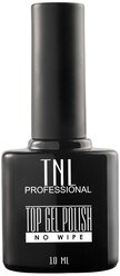 TNL Professional Верхнее покрытие Top Gel Polish No Wipe, прозрачный, 10 мл