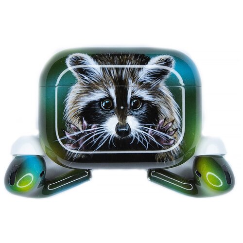 фото Беспроводные наушники apple airpods pro custom edition — енот