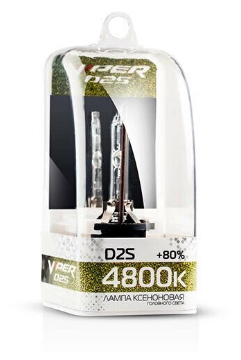 Ксеноновая лампа D2S VIPER +80% 4800K
