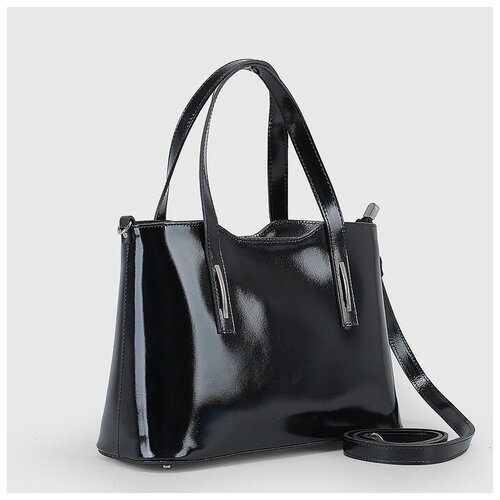 фото Сумка женская на молнии, отдел с перегородкой, наружный карман, длинный ремень, цвет чёрный suffle 2 .